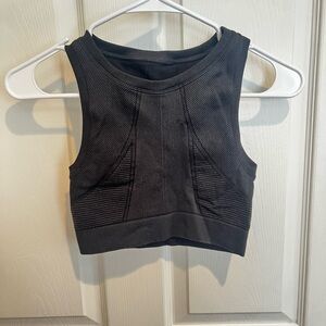aerie - women’s black textured top